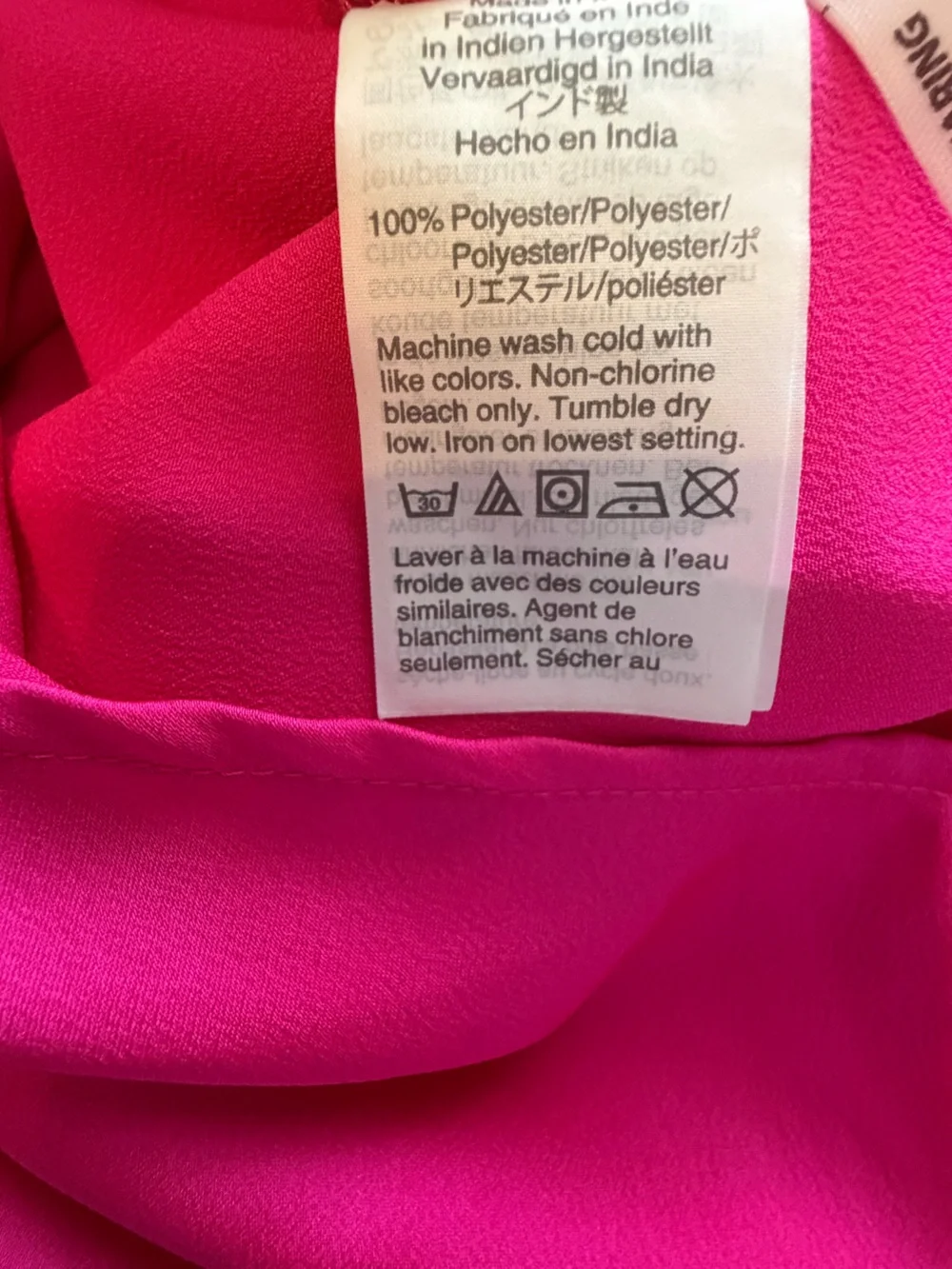 J. Crew Hot Pink Ruffle-Trim High Neck Blouse